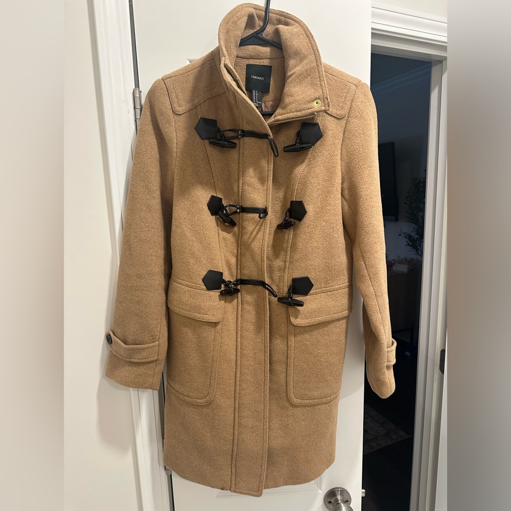 Forever 21 Camel Peacoat SZ SMALL